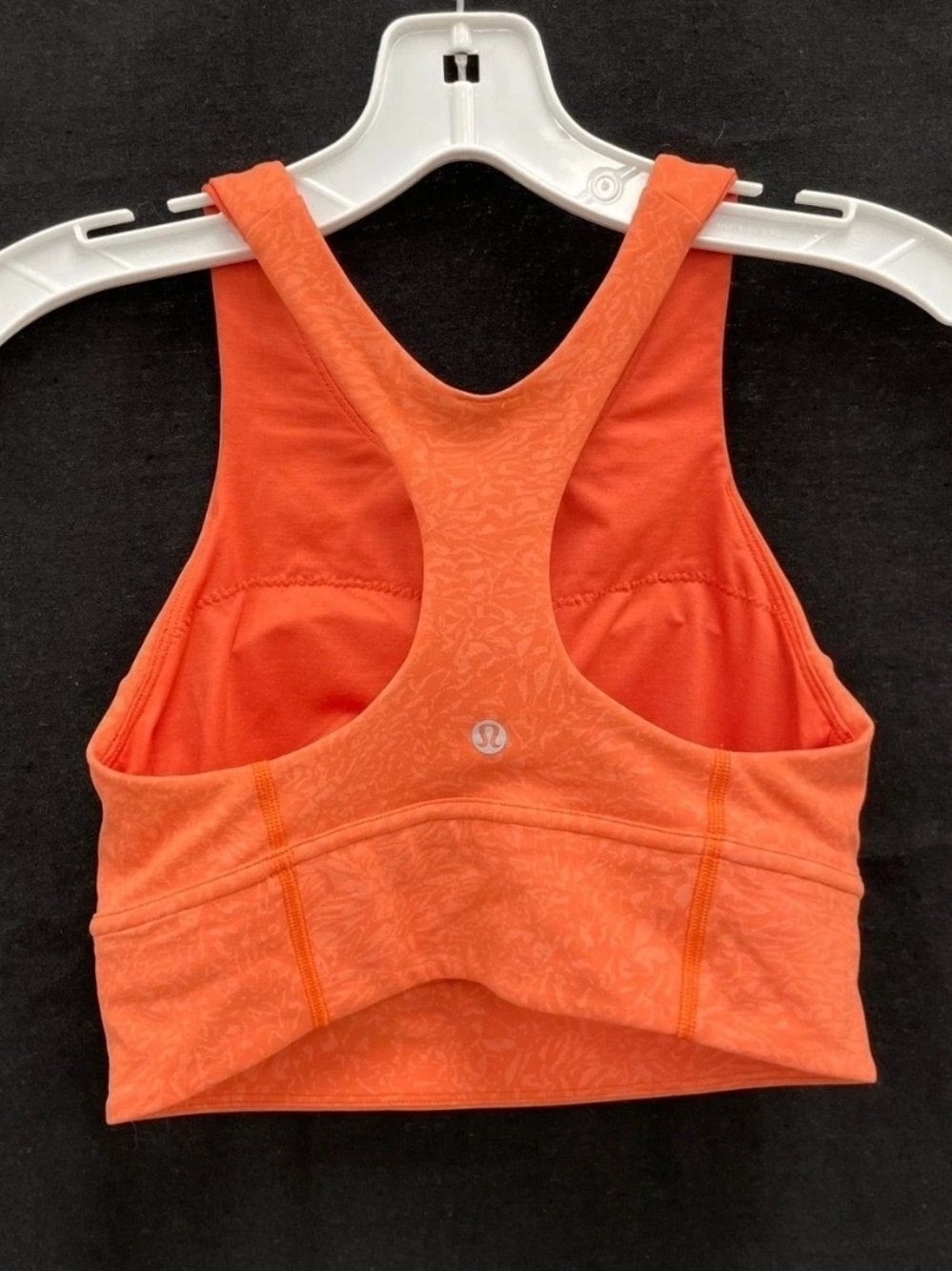 Lululemon Orange Racerback Sports Bra Sz6
